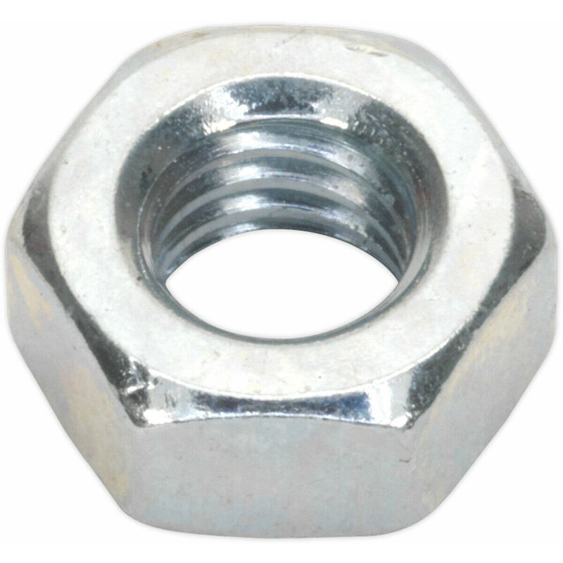 Loops - 100 pack - Steel Finished Hex Nut - M6 - 1mm Pitch - Manufactured to din 934