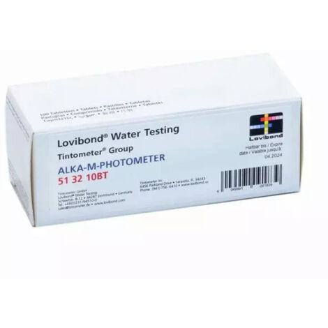 100 Pastiglie Reagenti ALKA-M per Analisi ALCALINITA  TOTALE Acqua Piscina per Fotometro Elettronico Scuba / MD / PM600 / Multidirect
