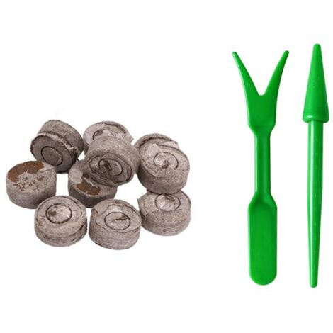100 pastilles de tourbe écologiques de 30 mm, graines en blocs de terre, semis en pastilles de tourbe biodégradables, aident à prévenir le choc racinaire.