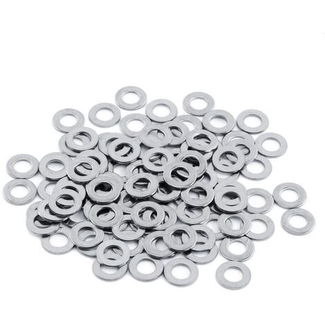 100 pcs 304 Acier Inoxydable Métrique Rondelles Plates Vis Kit De Réparation Outil M3/M4/M5/M6/M8/M10 (M8)