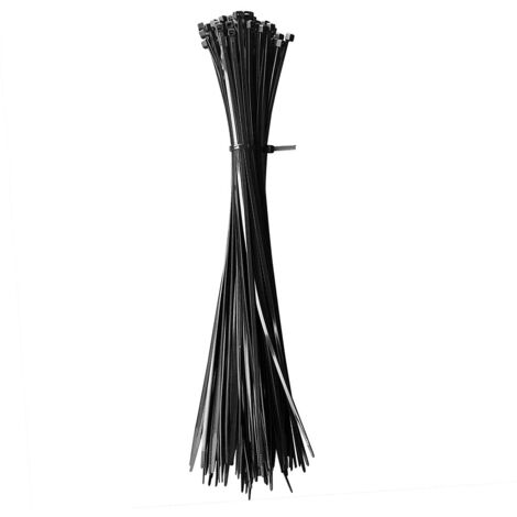 100 pcs 350x3.6mm attaches de câble support de câble sangle de câble suspensions noir