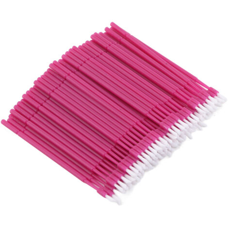 100 PCS Brossettes Dentaires Jetables Ultrafines et Pliables, Applicateurs Micro pour Soins Bucco-Dentaires, Lot Violet