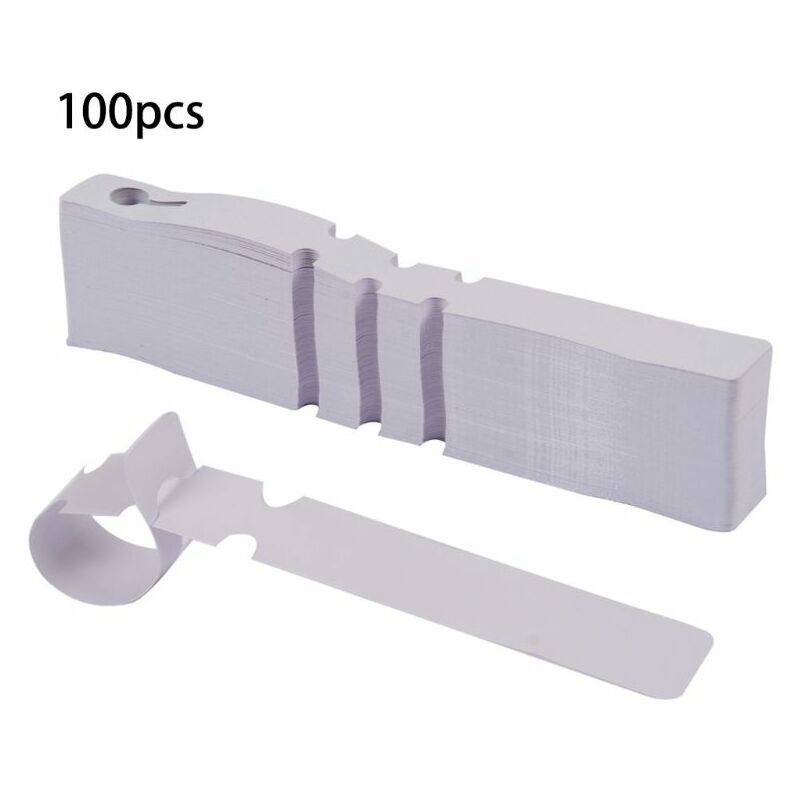 100 Pcs etichette per alberi in plastica bianca