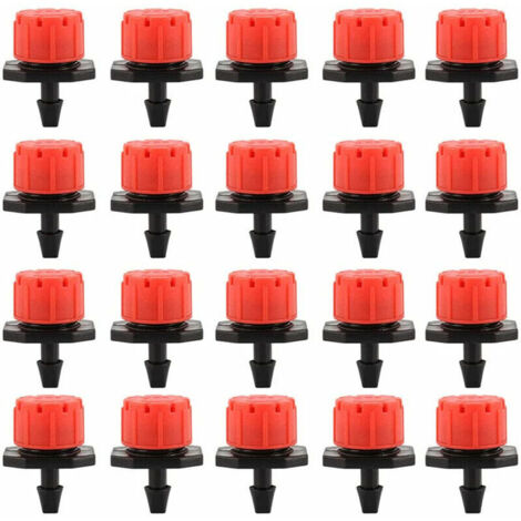 100 Pcs Goutteur Irrigation 16mm Arrosage Goutte à Goutte Réglable Goutte à Goutte Micro Automatique pour Plante Serre Pelouse