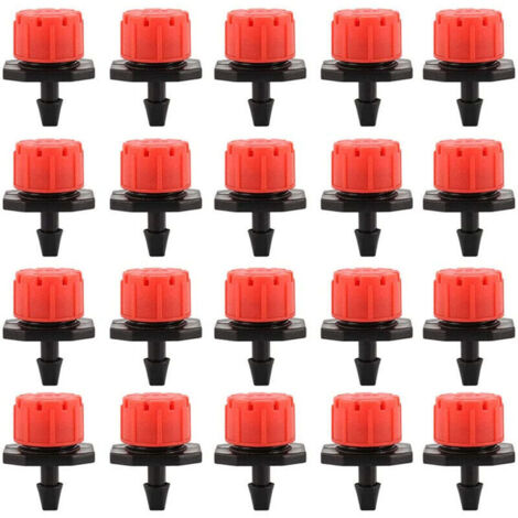 100 Pcs Goutteur Irrigation 16mm Arrosage Goutte à Goutte Réglable Goutte à Goutte Micro Automatique pour Plante Serre Pelouse