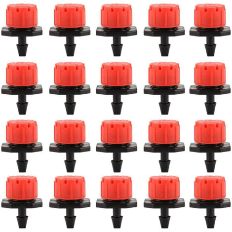 100 Pcs Goutteur Irrigation 16mm Arrosage Goutte à Goutte Réglable Goutte à Goutte Micro Automatique pour Plante Serre Pelouse