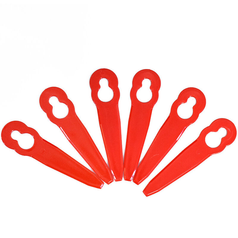 100 Pcs Lames en Plastique de Rechange, Pour Coupe Bordure Tondeuse à Gazon, pour Jardin et Pelouse, Fleuret