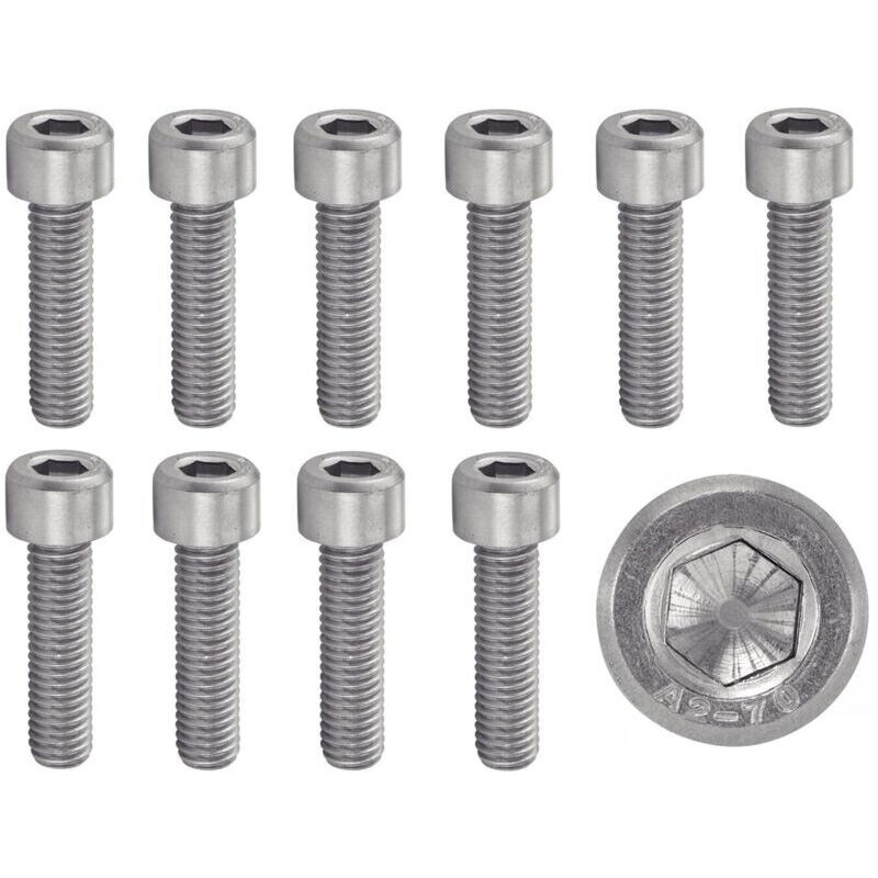 100 Pcs M5x20 mm Socket Head Cap Screws M5 x 20mm (Allen Key) Stainless Steel A2-70 (V2A/304) ISO 4762 / DIN 912