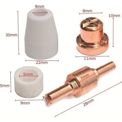 100pcs Consommables Découpe Plasma - Électrodes Et Buses Pour LG-40/CUT50