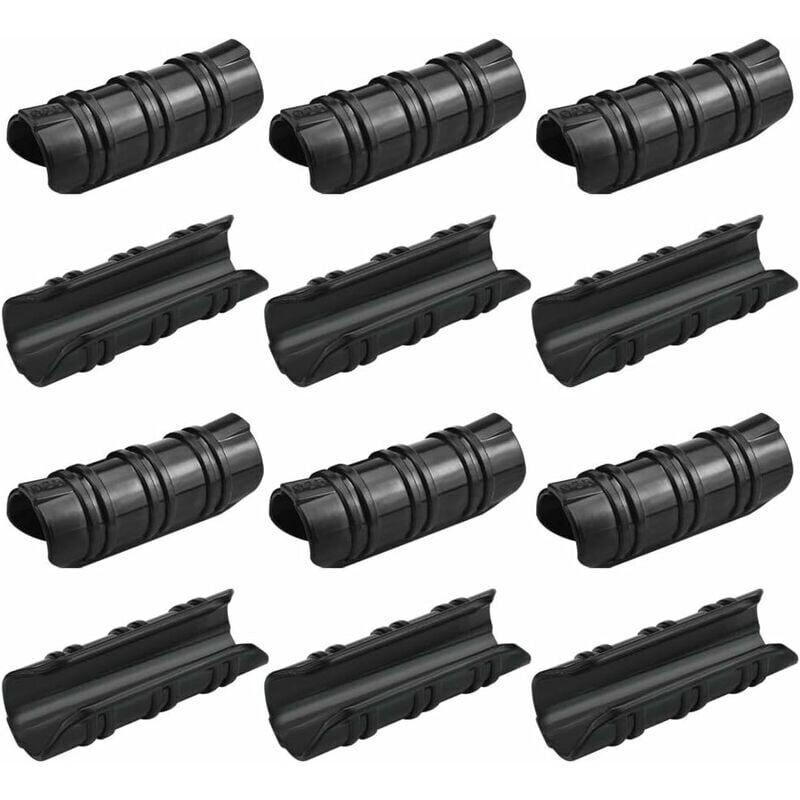 Famille - Lot de 100 clips pour serre de jardin, 25mm, en noir. Résistants aux hautes températures, ces clips durables sont faciles à utiliser pour