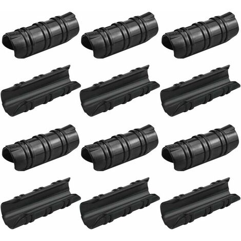 100 Pcs Serre Clips 25mm Clips Serre de Jardin Résistance aux Températures Elevées Fixation Bache Serre Durable Facile a Utiliser pour Fixation Serre Bannière Tuyau Jardin Films - Noir