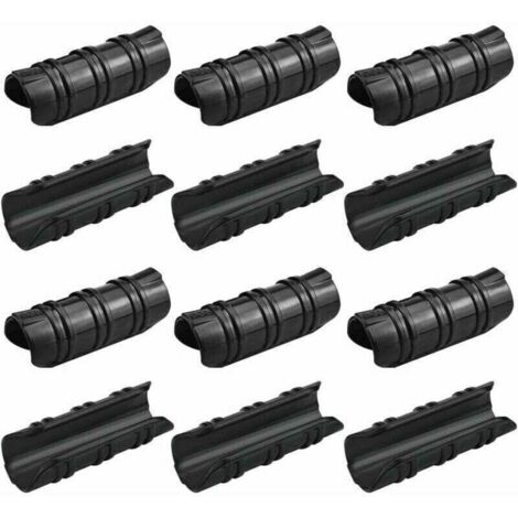 100 Pcs Serre Clips 25mm Clips Serre de Jardin Résistance aux Températures Elevées Fixation Bache Serre Durable Facile a Utiliser pour Fixation Serre Bannière Tuyau Jardin Films - Noir