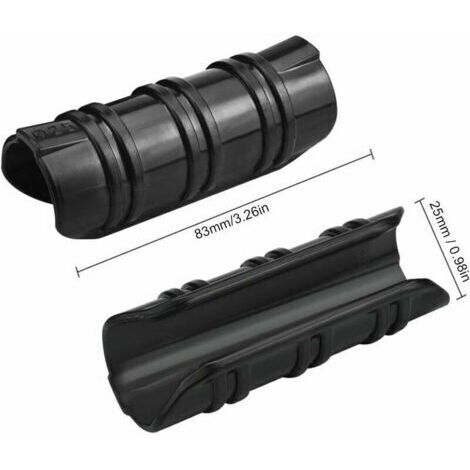 100 Pcs Serre Clips 25mm Clips Serre de Jardin Résistance aux Températures Elevées Fixation Bache Serre Durable Facile a Utiliser pour Fixation Serre Bannière Tuyau Jardin Films - Noir