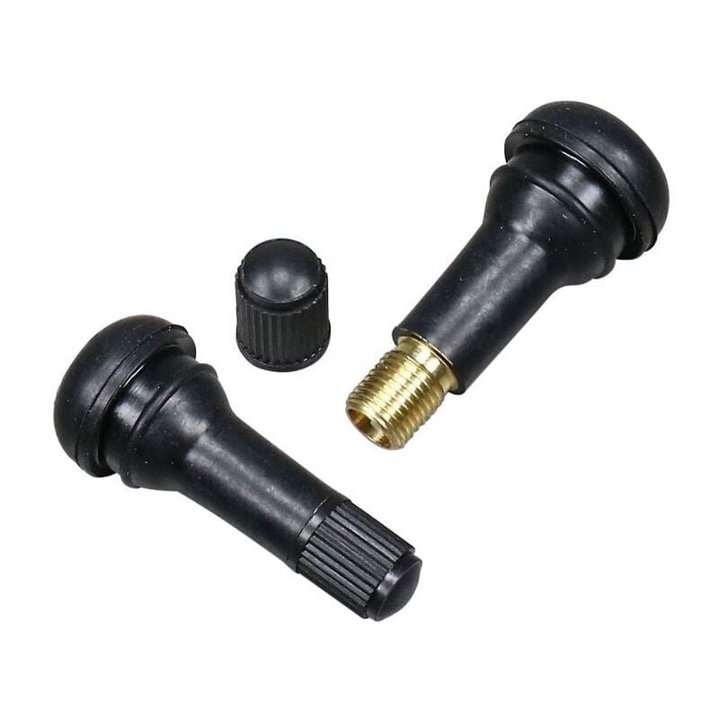 SNQ - 100 Pcs TR413 Valve Pneu Voiture, Universal Valve Tubeless Valve Auto de Caoutchouc Valves en Caoutchouc Snap-in Jantes pour la Plupart des