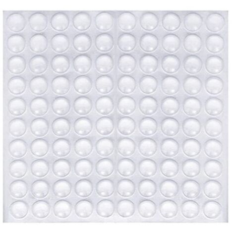 100 Pcs Transparente Pieds Adhésifs, Patin Antiderapant Antibruit, Butées de Protection en Caoutchouc, pour Amortisseurs d'Amortissement du Bruit et du Bruit pour Portes, Armoires, Clavier