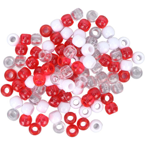100 perles colorées pour dreadlocks et tresses, décorations pour cheveux et barbe, accessoires de coiffure créative