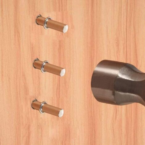 100 perni per ripiani nichelati Ø5mm, tasselli di supporto per ripiani in metallo, perni di supporto per ripiani, perni di centraggio per mobili da cucina M5 x 25MM