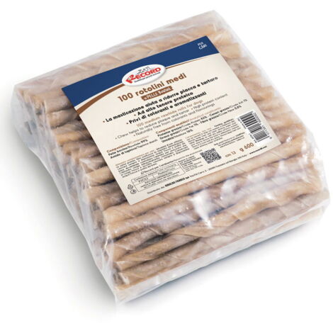 100 petits rouleaux de 13 cm: Rouleaux thermorétractables à température moyenne en cuir de vachette pour chiens