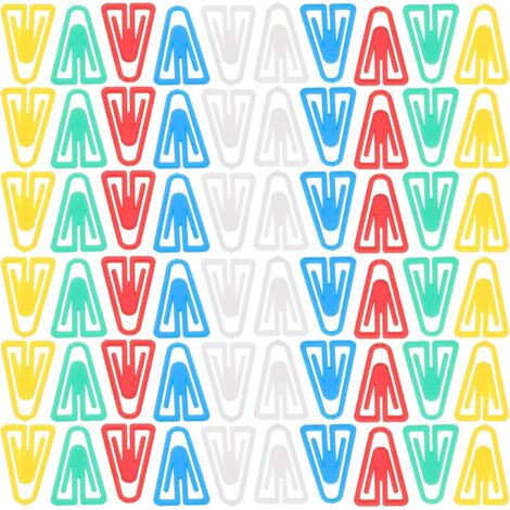 100 petits trombones triangulaires de 22 mm, colorés et multi-usages