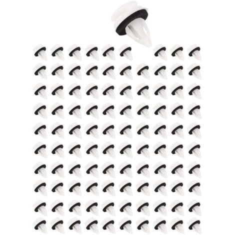 100 pezzi 51418224768 Rivetti a clip in plastica adatti per E46 E53 E90 E91 E70 Fissaggi automatici per pannelli porta Fermo a pressione