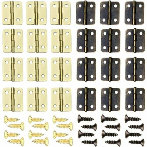Houseworks Bambole Casa 28 Piccolo Ottone Viti per Gomito Cerniere Miniatura Hardware Fai 