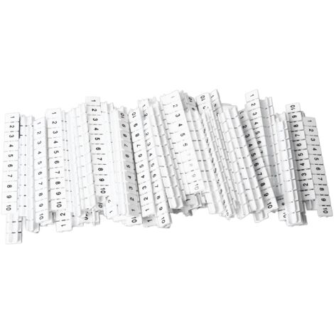 100 pezzi di strisce di segnalazione terminali etichette per marcatura etichette Mark Bar nylon resistente al calore