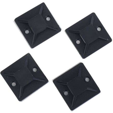 100 pezzi di supporto per cavi autoadesivo 20 x 6 mm fissaggio base