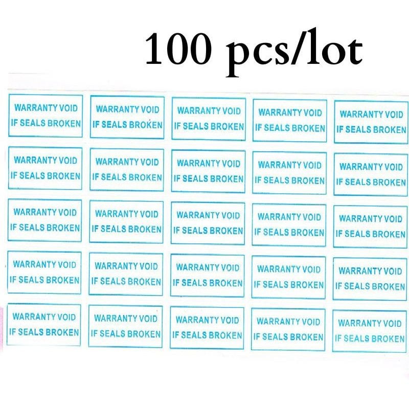 Image of Stickerslab - 100 pezzi Etichette label adesive sigilli di garanzia 10x20mm