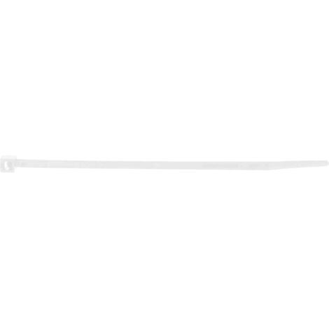 100 pezzi FASCETTE DI CABLAGGIO CAVI IN NYLON STRINGICAVO BIANCHE-Varie Misure 2.4x 80 mm