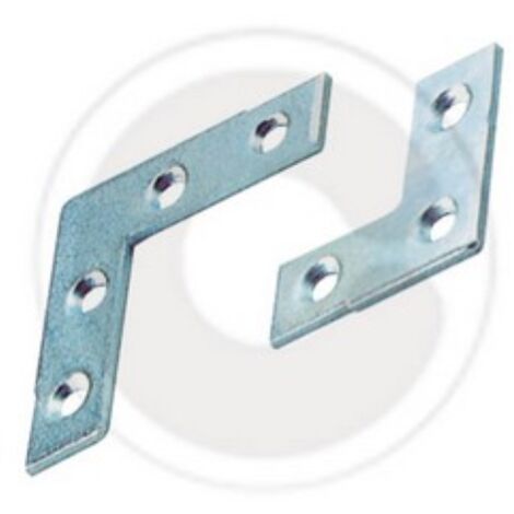 100 piA ces de renfort d&39angle plaque de support en acier galvanisA  12x12 cm
