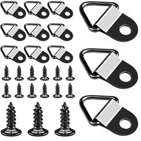 100 Picture Hanging Wall Hooks Iron Frame Clips Stable Easy Install for Art Decor