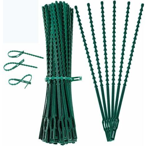 100 Pieces 170 mm Attache de Plante Liens Réglables de Jardinage,Attache et Soutien pour Plantes,Attaches de Câble de Jardin pour Aider à Soutenir Les Plantes,Vignes Jardinage