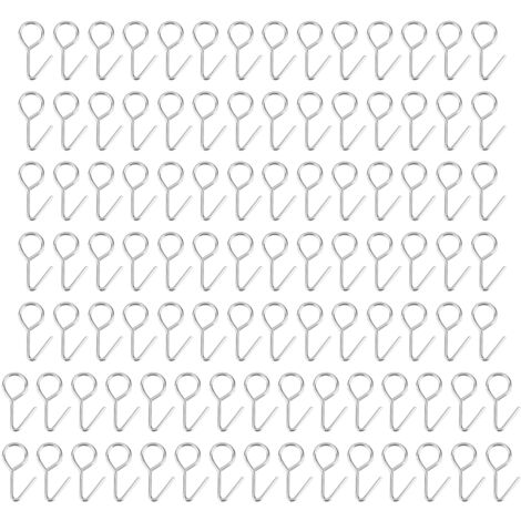 100 Pièces Anneaux de Suspension Zinc Multifonctionnels pour Coussins Décorations Murales Accessoires