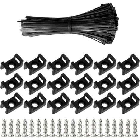 Lot De 100 Attaches-câbles Nylon Autobloquantes - 9,5x2 Cm, Résistantes Aux UV, Pour Fixation Auto, Maison, Bricolage