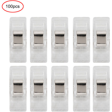 100 pièces Attaches Couture Wonder Clips Clover pour Patchwork Quilting et Tricot (2)