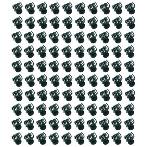 100 Pièces Attaches pour Tiges de Fleurs en Plastique, Supports de Croissance pour Orchidées et Plantes