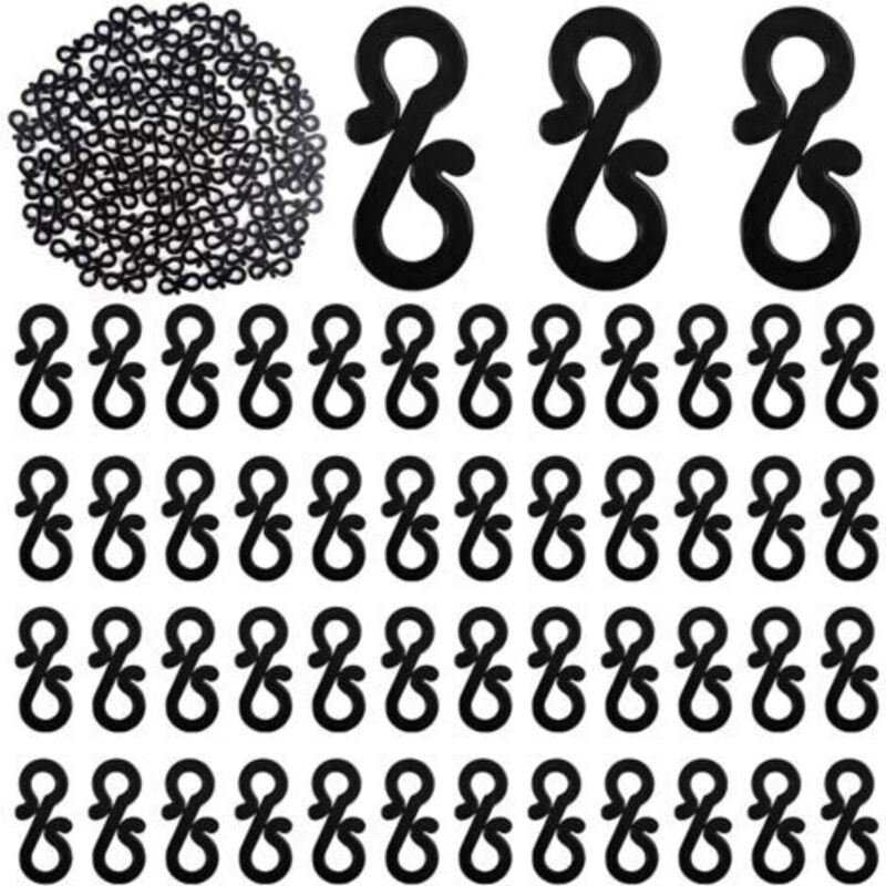 Image of 100 Pieces Black Gutter Hooks Clips&hellip;