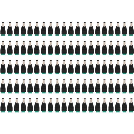 100 Pièces Bornes de Câblage Mâles DC pour Connecteur d'Alimentation Bloc de Jonction 12V‑36V 80W