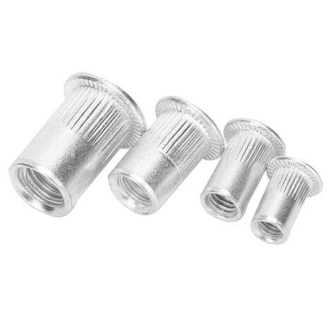 100 Pièces Boulons à Rivets en Aluminium, Kit d'Assemblage M4 M5 M6 M8 pour Structures Métalliques