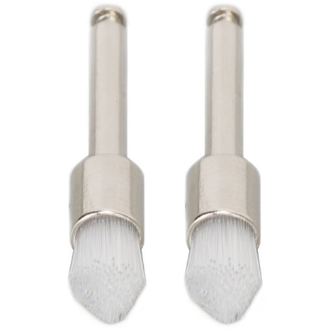 100 pièces Brosses de Polissage Dentaire en Acier Inoxydable, Têtes de Brosse Jetables pour Polisseuse Dentaire