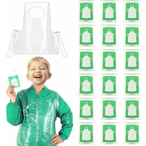 3pcs Kids Painting Smock, Painting Apron, Long Sleeve Waterproof Kids  Painting Apron with 3 Pockets for Kids 3-8 Years Old Painting and Cooking