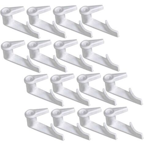 100 Pièces Clip de Fixation pour Plafonnier LED Accessoires Plastique pour Lampe de Plafond Installation Facile et Sécurisée pour Cuisine Chambre et Autres Intérieurs