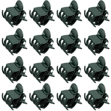100 Pieces Clips de Support Plante,Clips pour Plantes Grimpantes,Clips Orchideen,Clips Attache Tuteur,Jardin Clips de Fixation Plante en Plastique,pour Plantes,Fleurs-Orchidée Style