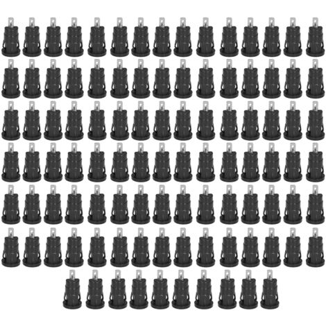 100 Pièces Connecteur Banane 4mm Sécurité, Borne à Anneau Nickelé Cuivre, Adaptateur Bloc de Terminaisons Noir