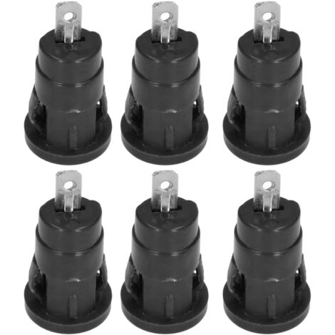 100 Pièces Connecteur Banane 4mm Sécurité, Bornes à Anneau Nickelé Cuivre, Adaptateur Bloc de Terminaisons Noir