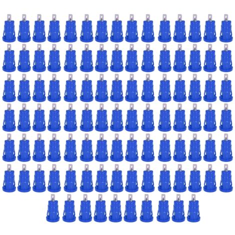 100 Pièces Connecteur Banane 4mm Sécurité Douille à Anneau Terminal Nickelé Cuivre Bloc d'Adaptateur Bleu