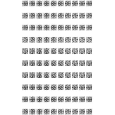 100 Pièces d'Autocollants Réfléchissants en Résine pour Station Totale de Topographie, 2x2 cm