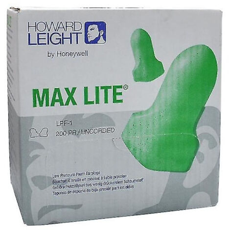 100 pièces de bouchons d'oreille antibruit Honeywell Bagu LPF-1 pour atelier, réduction du bruit, Lea