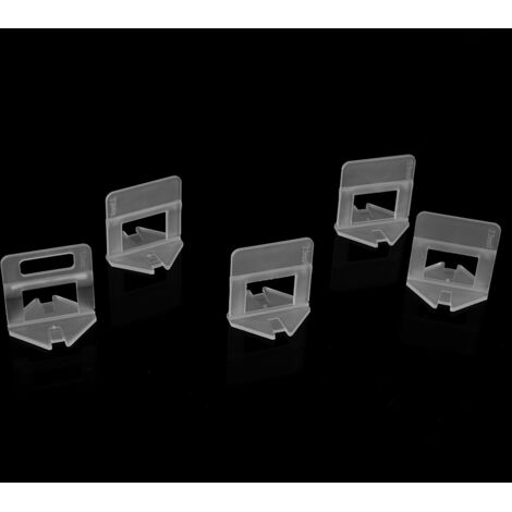 100 pièces de clips de nivellement pour carrelage mural et sol, espaces en plastique jetable, outil de pose (1,0 mm)