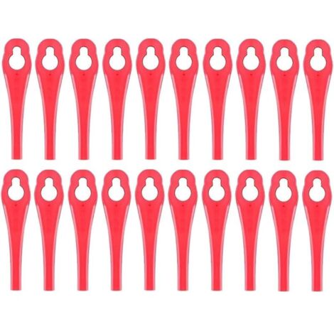 100 pièces de lames de rechange compatibles avec Parkside PRTA 20 Li A1, couteaux en plastique pour taille-haies Parkside LIDI sans fil